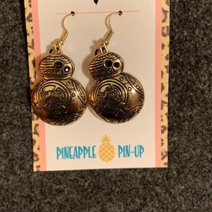 🔥3 For $15🔥Gold Colour BB8 Earrings